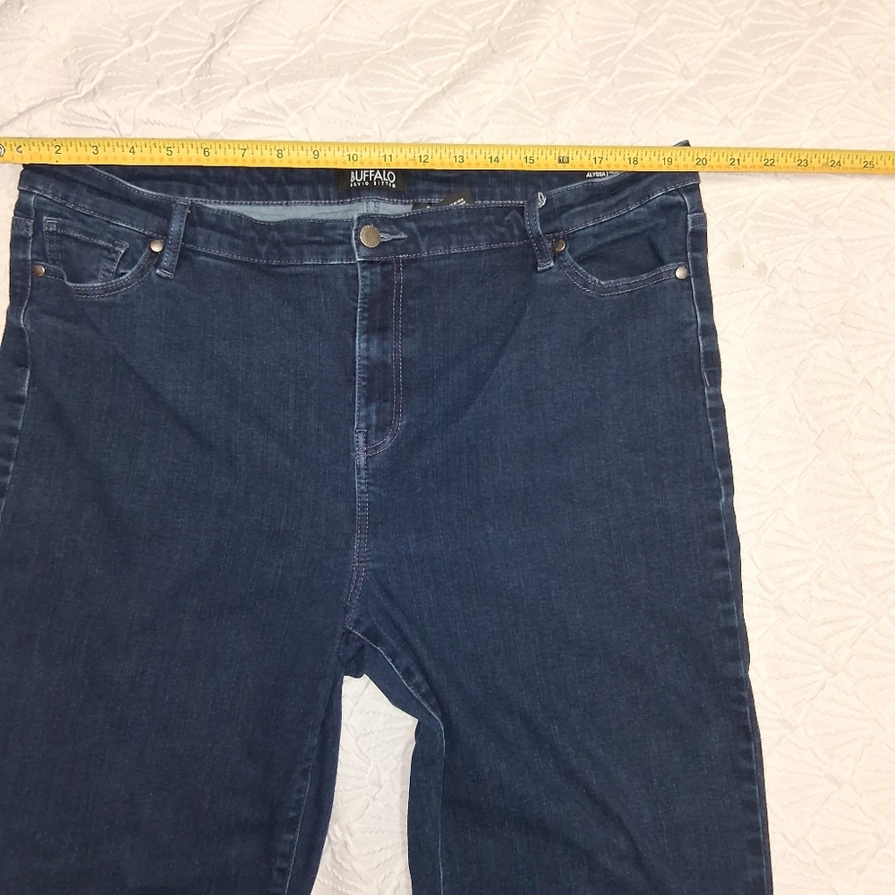 Buffalo David Bitton  Women Size 18/38 Dark Blue Flare Jeans - Picture 13 of 16